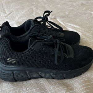 Skechers Black Mesh Sneakers